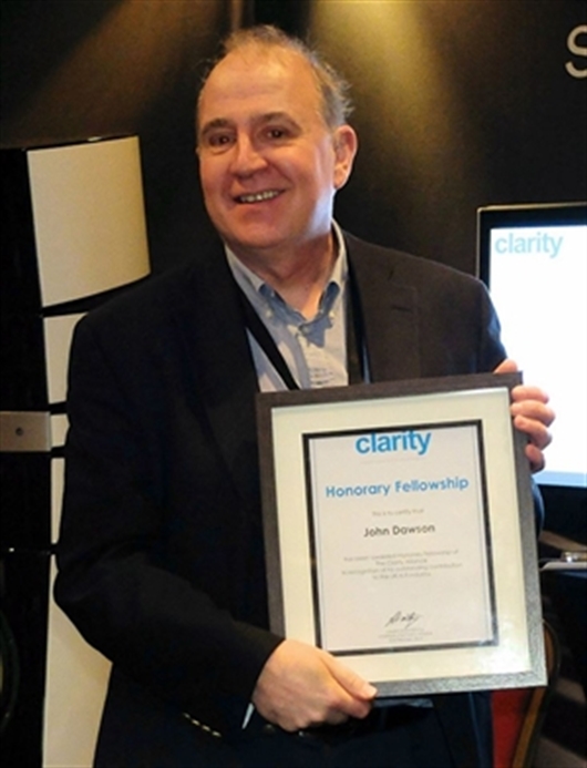 John Dawson receives Honorary Fellowship to the Clarity Alliance