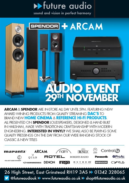 Future Audio East Grinstead Audio Event, 29th November