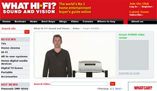 What Hifi review AVR600 in print and online