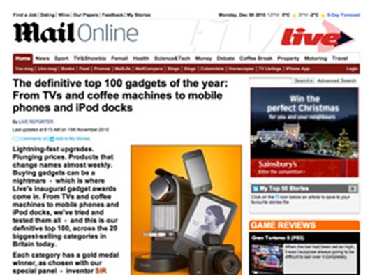 rCube and Solo Mini win Daily Mail Gadget Awards